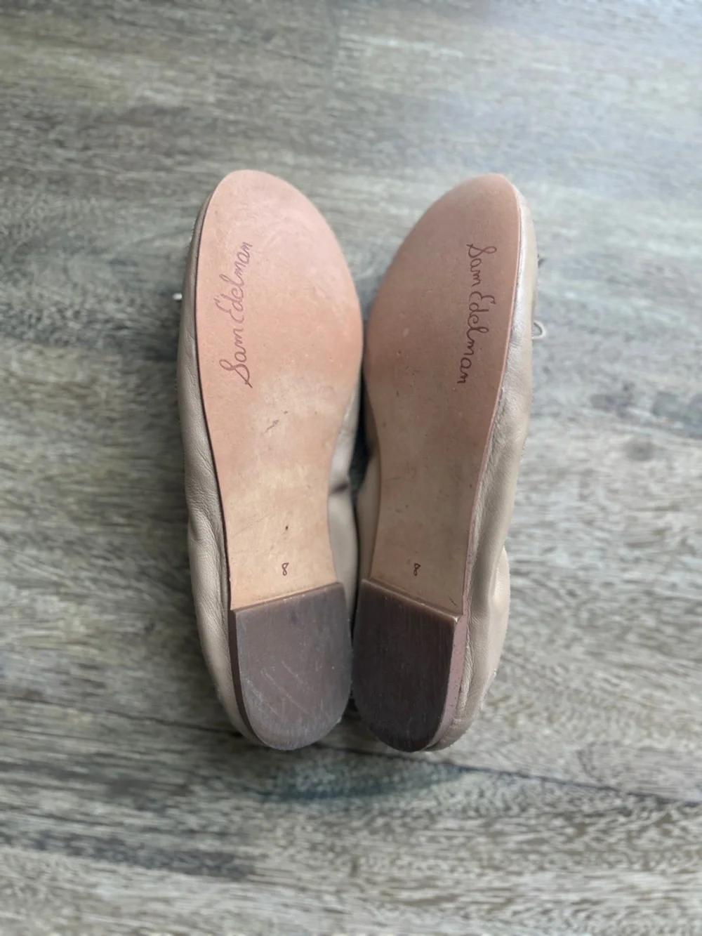 Sam Edelman Felicia Leather Ballet Flat, Tan Leather, Size 8 - Picture 4 of 8